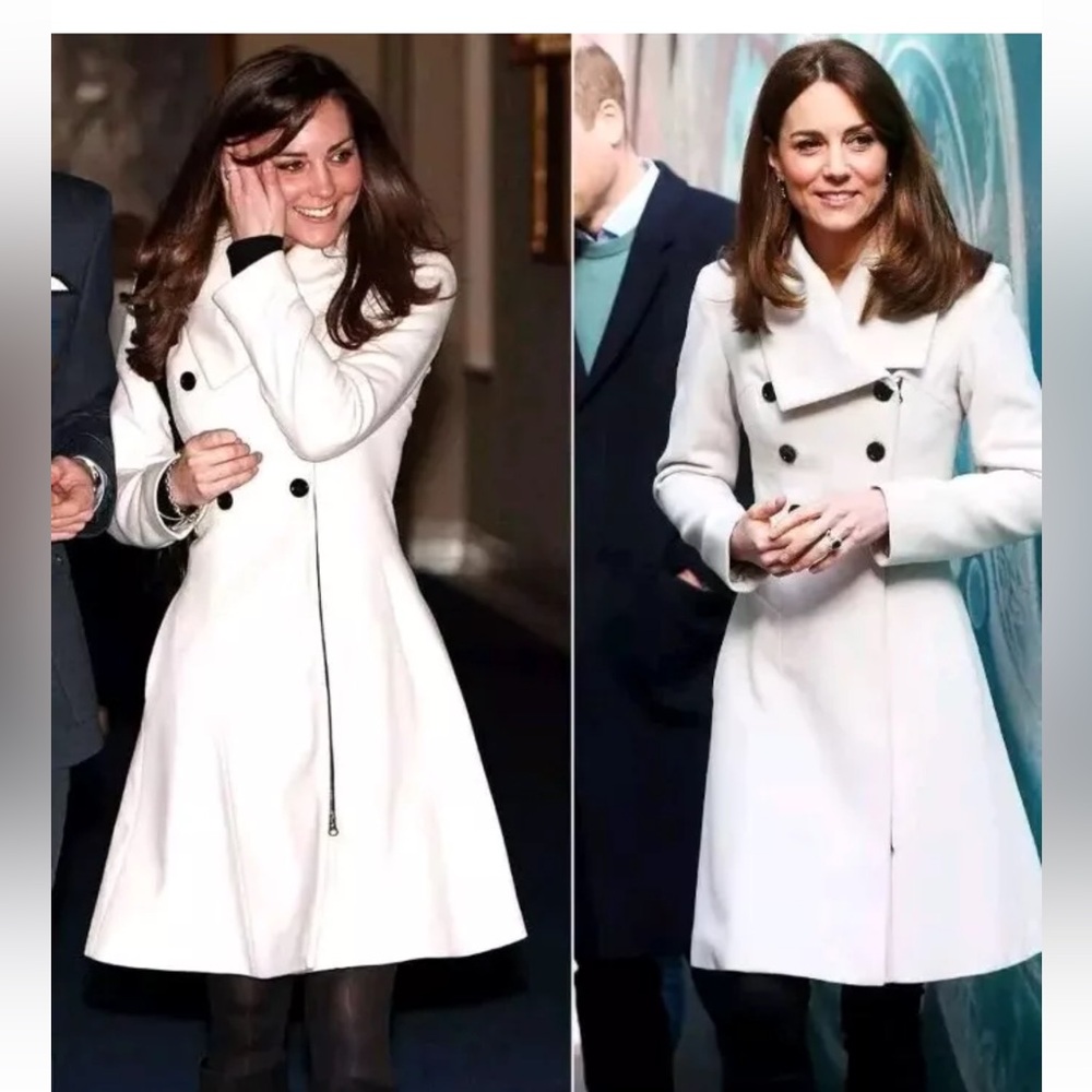 ASO Kate Middleton, Princess of Wales, Duchess of Cambridge, Reiss Olivia coat S